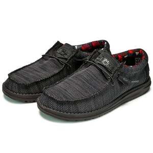 Hey Dude Men's Wally Sox Slip-On Casual Shoes in Jet Black size US 8M